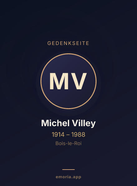 Gedenkportrait von Michel Villey