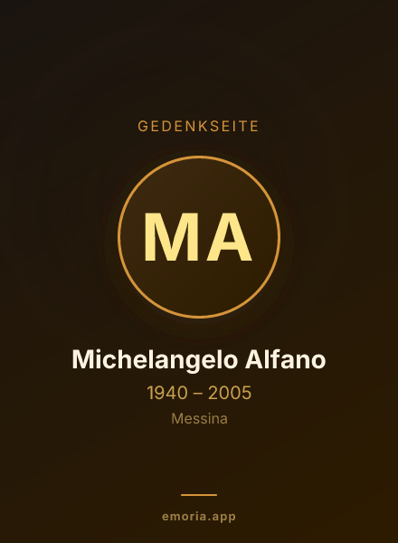 Gedenkportrait von Michelangelo Alfano