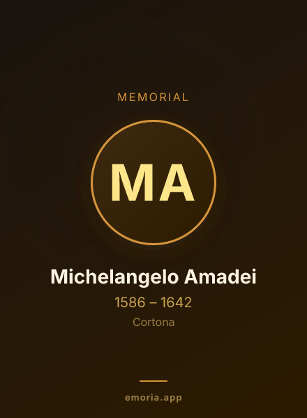 Memorial portrait of Michelangelo Amadei