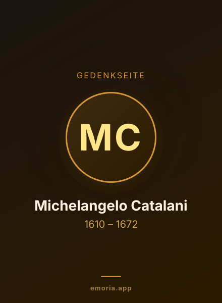 Gedenkportrait von Michelangelo Catalani