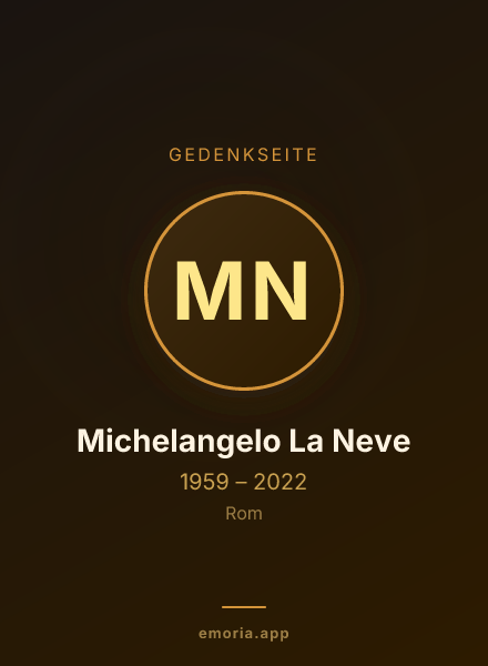 Gedenkportrait von Michelangelo La Neve