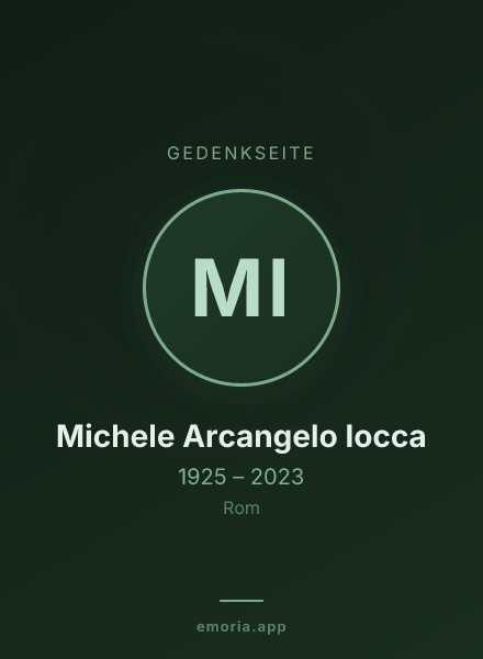 Gedenkportrait von Michele Arcangelo Iocca