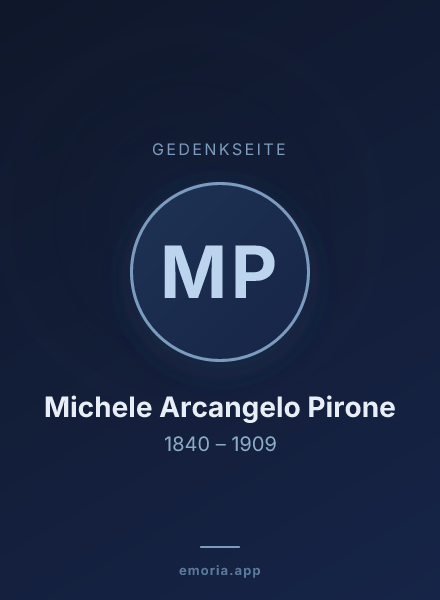 Gedenkportrait von Michele Arcangelo Pirone