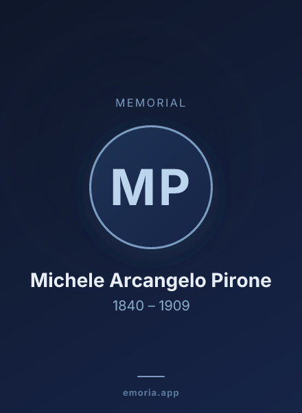 Memorial portrait of Michele Arcangelo Pirone