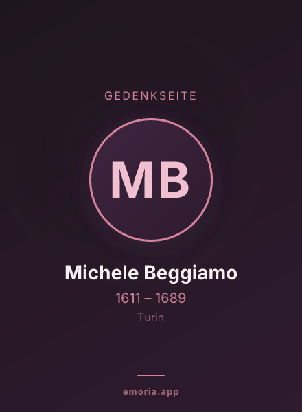 Gedenkportrait von Michele Beggiamo