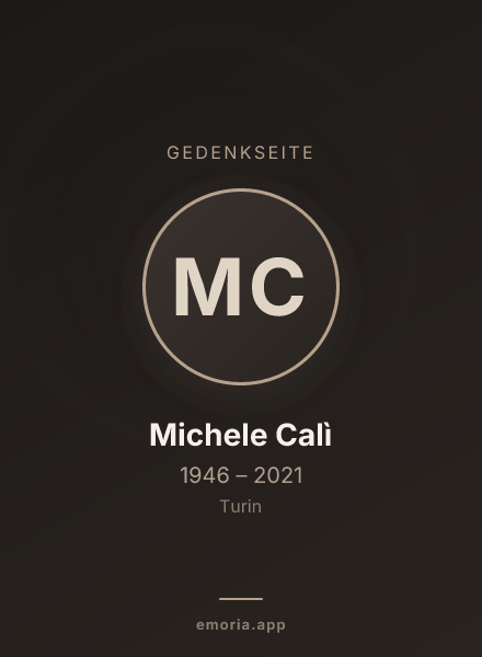 Gedenkportrait von Michele Calì