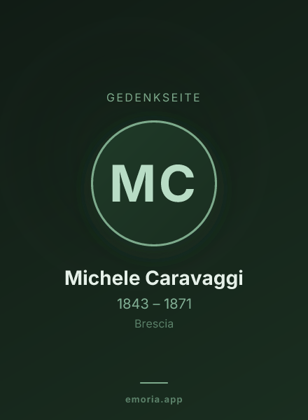 Gedenkportrait von Michele Caravaggi