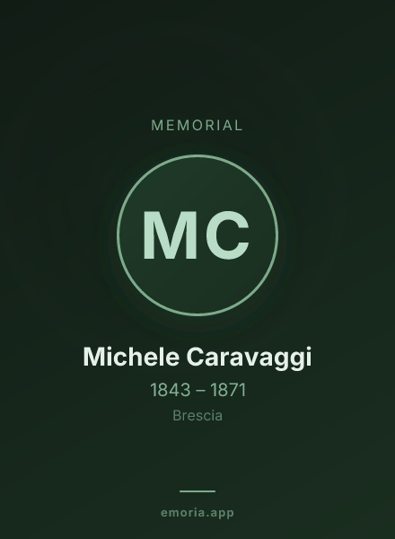 Memorial portrait of Michele Caravaggi