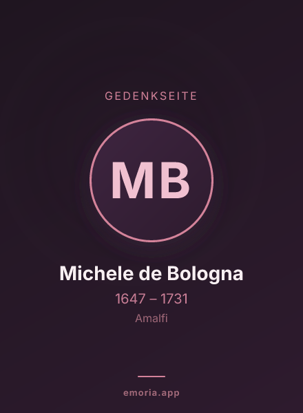Gedenkportrait von Michele de Bologna