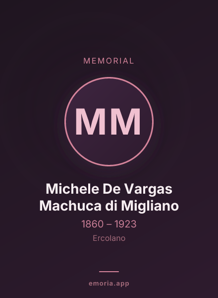 Memorial portrait of Michele De Vargas Machuca di Migliano