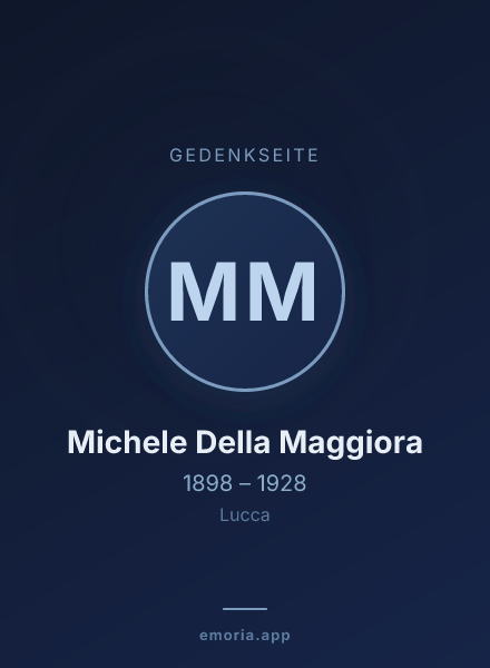 Gedenkportrait von Michele Della Maggiora