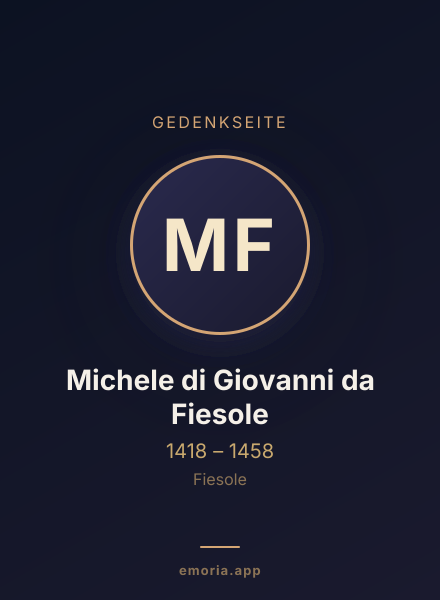 Gedenkportrait von Michele di Giovanni da Fiesole