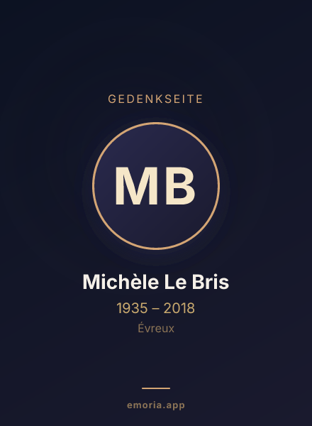 Gedenkportrait von Michèle Le Bris
