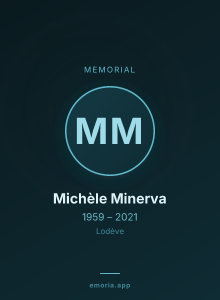 Memorial portrait of Michèle Minerva