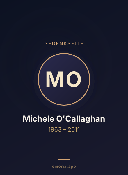 Gedenkportrait von Michele O'Callaghan