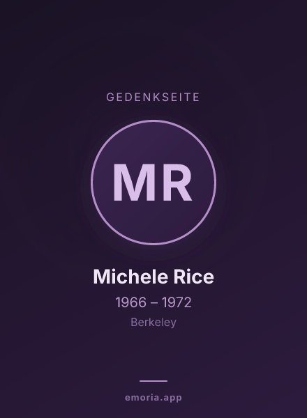 Gedenkportrait von Michele Rice