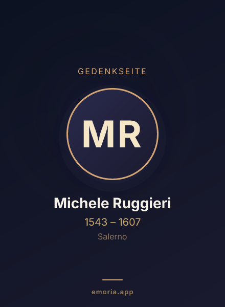 Gedenkportrait von Michele Ruggieri