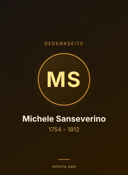 Gedenkportrait von Michele Sanseverino