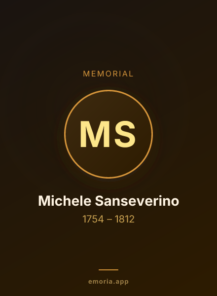 Memorial portrait of Michele Sanseverino