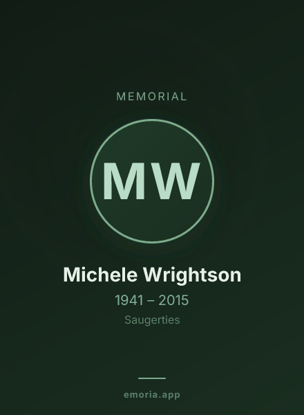 Memorial portrait of Michele Wrightson