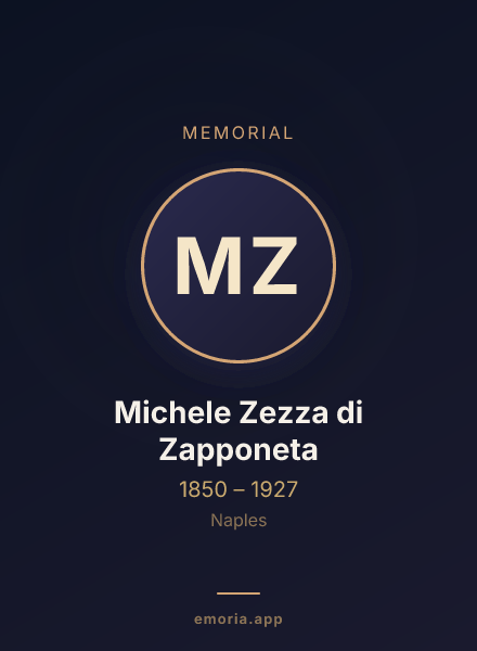 Memorial portrait of Michele Zezza di Zapponeta