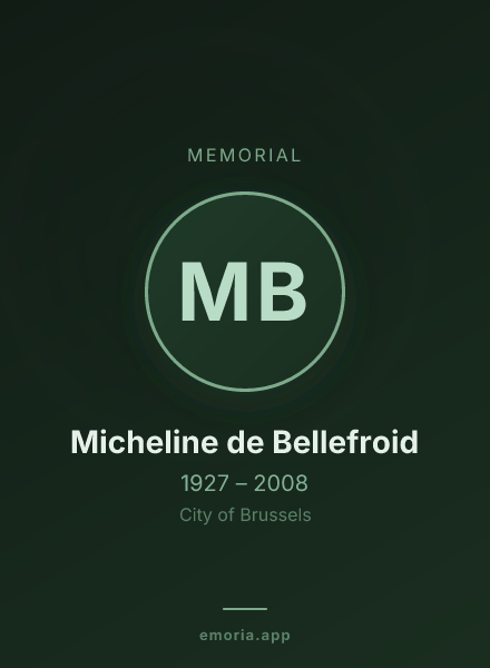 Memorial portrait of Micheline de Bellefroid