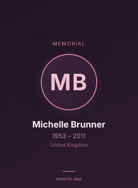 Memorial portrait of Michelle Brunner