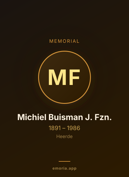 Memorial portrait of Michiel Buisman J. Fzn.