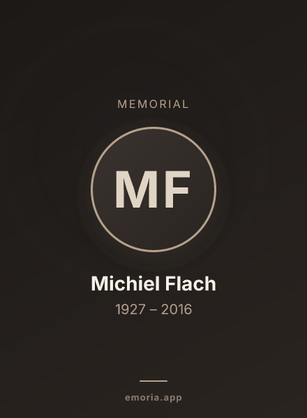 Memorial portrait of Michiel Flach