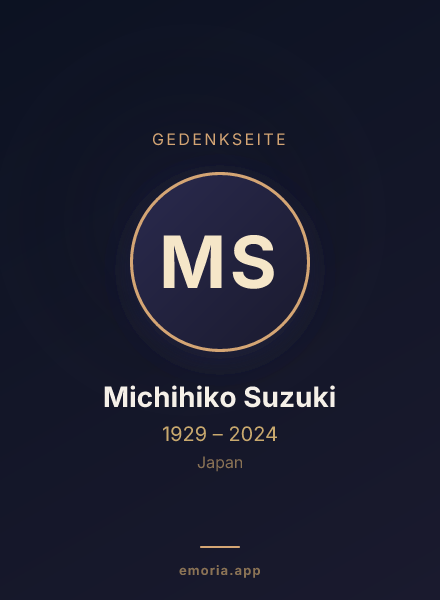 Gedenkportrait von Michihiko Suzuki