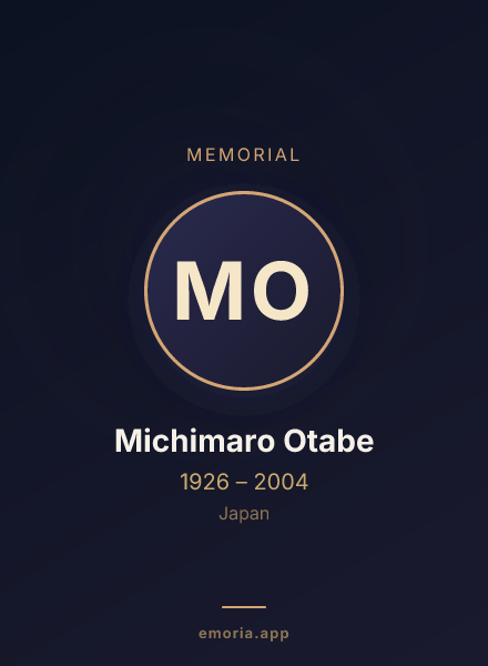 Memorial portrait of Michimaro Otabe