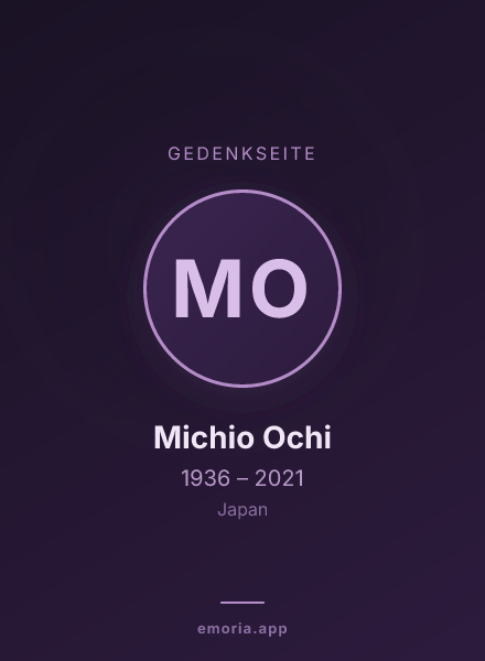 Gedenkportrait von Michio Ochi