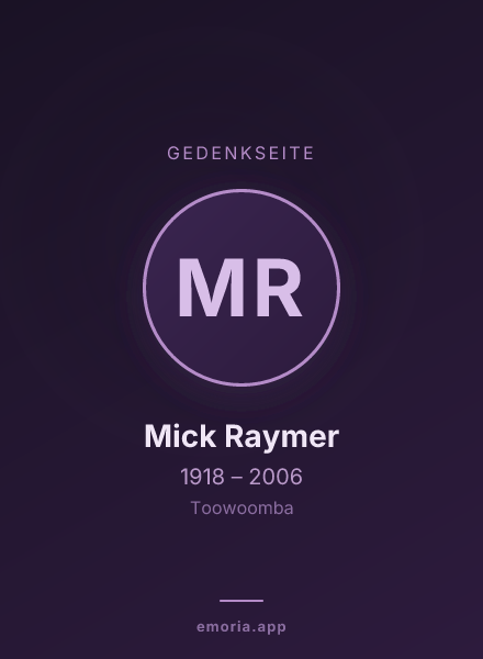 Gedenkportrait von Mick Raymer