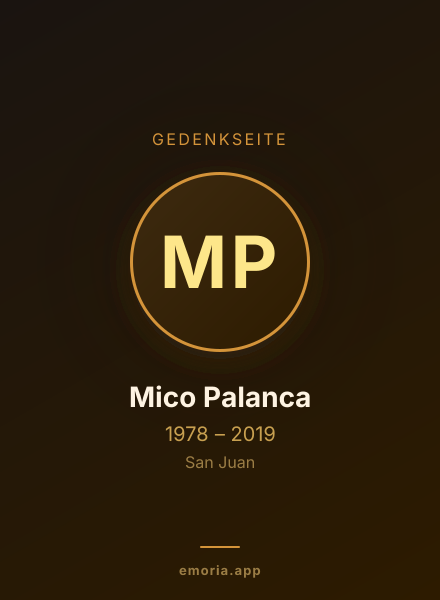 Gedenkportrait von Mico Palanca