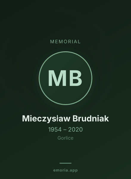 Memorial portrait of Mieczysław Brudniak