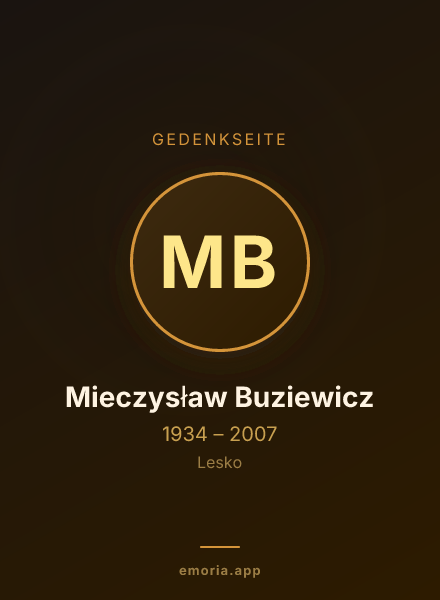 Gedenkportrait von Mieczysław Buziewicz