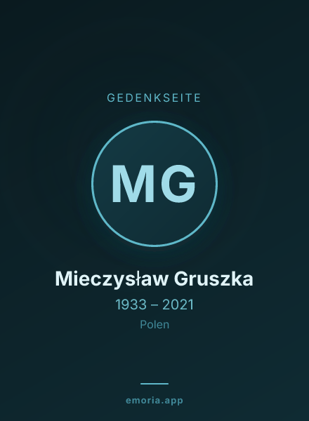 Gedenkportrait von Mieczysław Gruszka