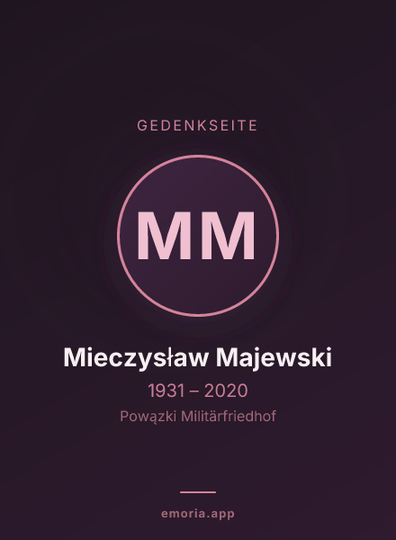 Gedenkportrait von Mieczysław Majewski