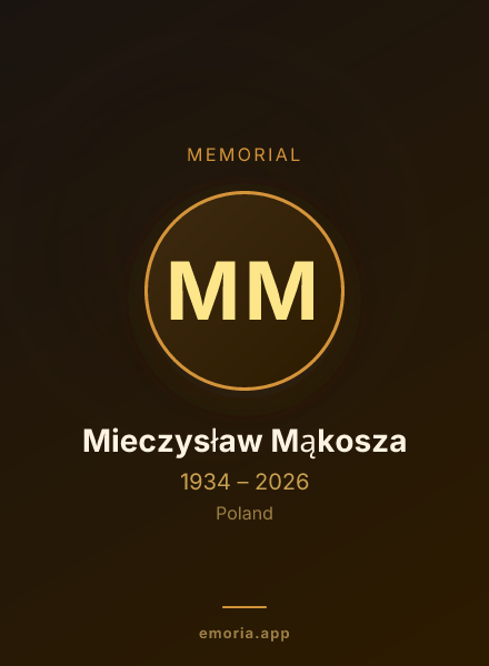 Memorial portrait of Mieczysław Mąkosza