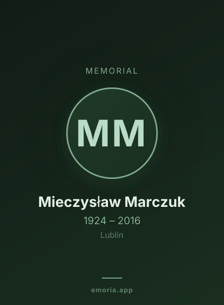 Memorial portrait of Mieczysław Marczuk