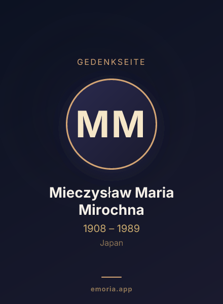 Gedenkportrait von Mieczysław Maria Mirochna