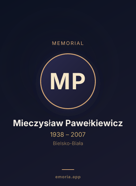 Memorial portrait of Mieczysław Pawełkiewicz