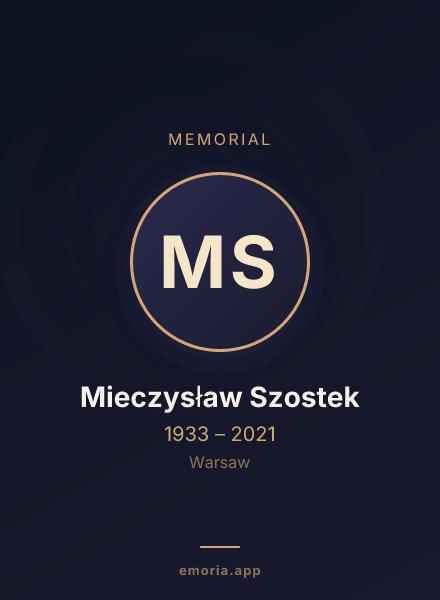 Memorial portrait of Mieczysław Szostek