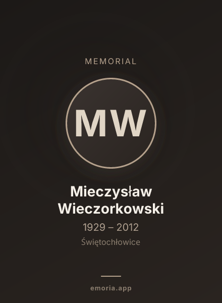 Memorial portrait of Mieczysław Wieczorkowski