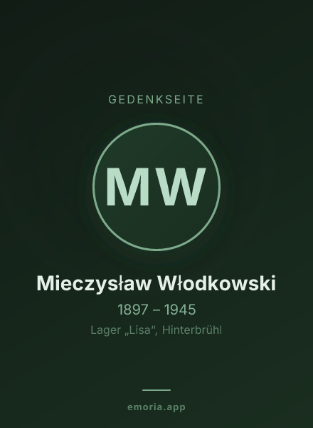Gedenkportrait von Mieczysław Włodkowski