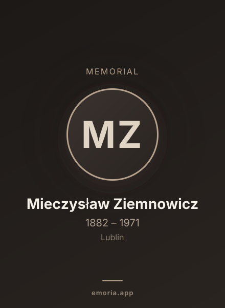 Memorial portrait of Mieczysław Ziemnowicz