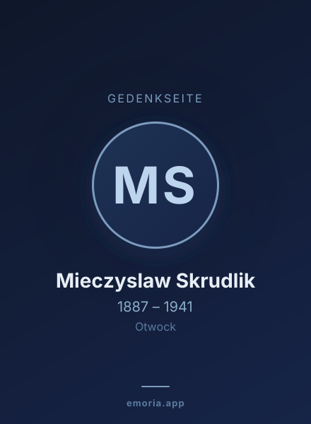Gedenkportrait von Mieczyslaw Skrudlik
