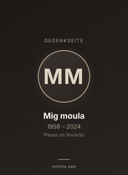 Gedenkportrait von Mig moula