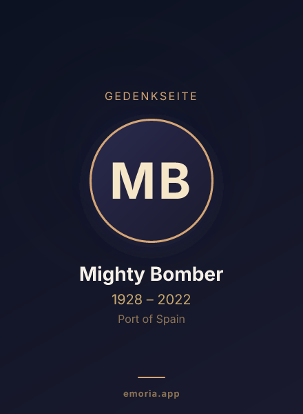 Gedenkportrait von Mighty Bomber