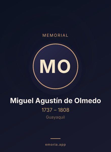 Memorial portrait of Miguel Agustín de Olmedo